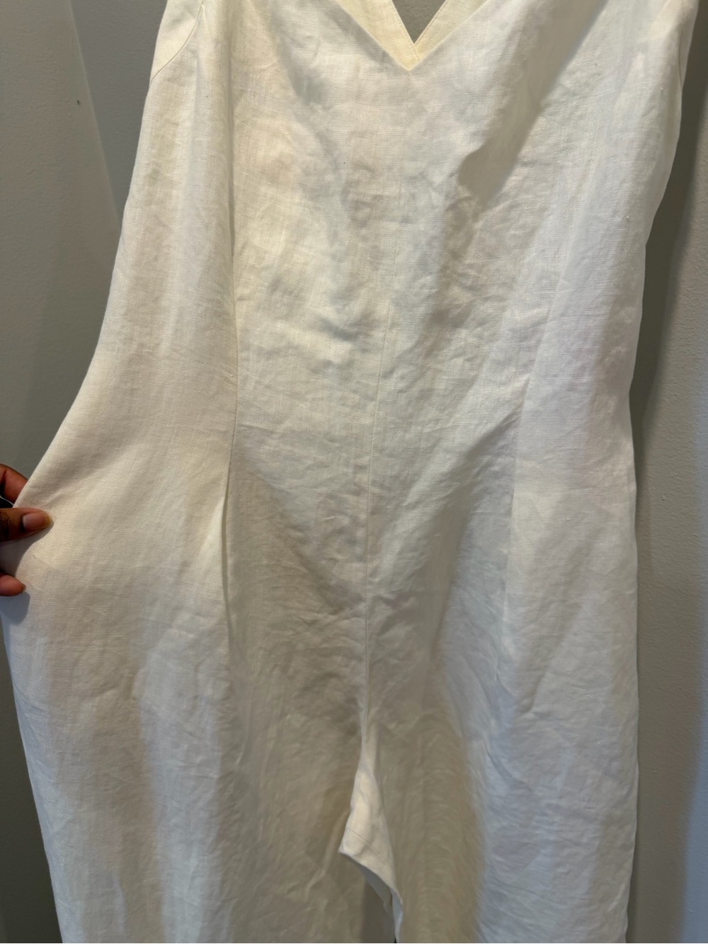 Vintage NWT Escada Cream Linen Jumpsuit - Picture 3 of 13